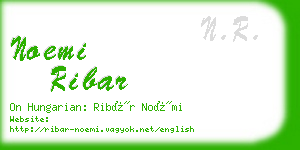 noemi ribar business card